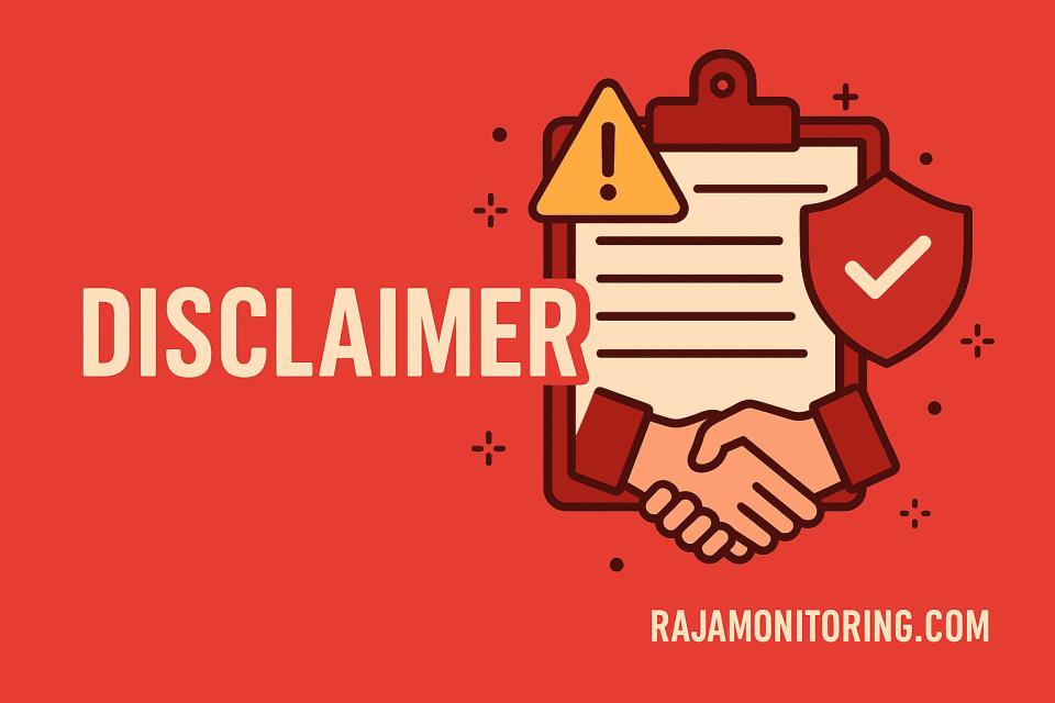 Disclaimer RajaMonitoring.com: Penafian Konten Dan Tanggung Jawab Pengguna